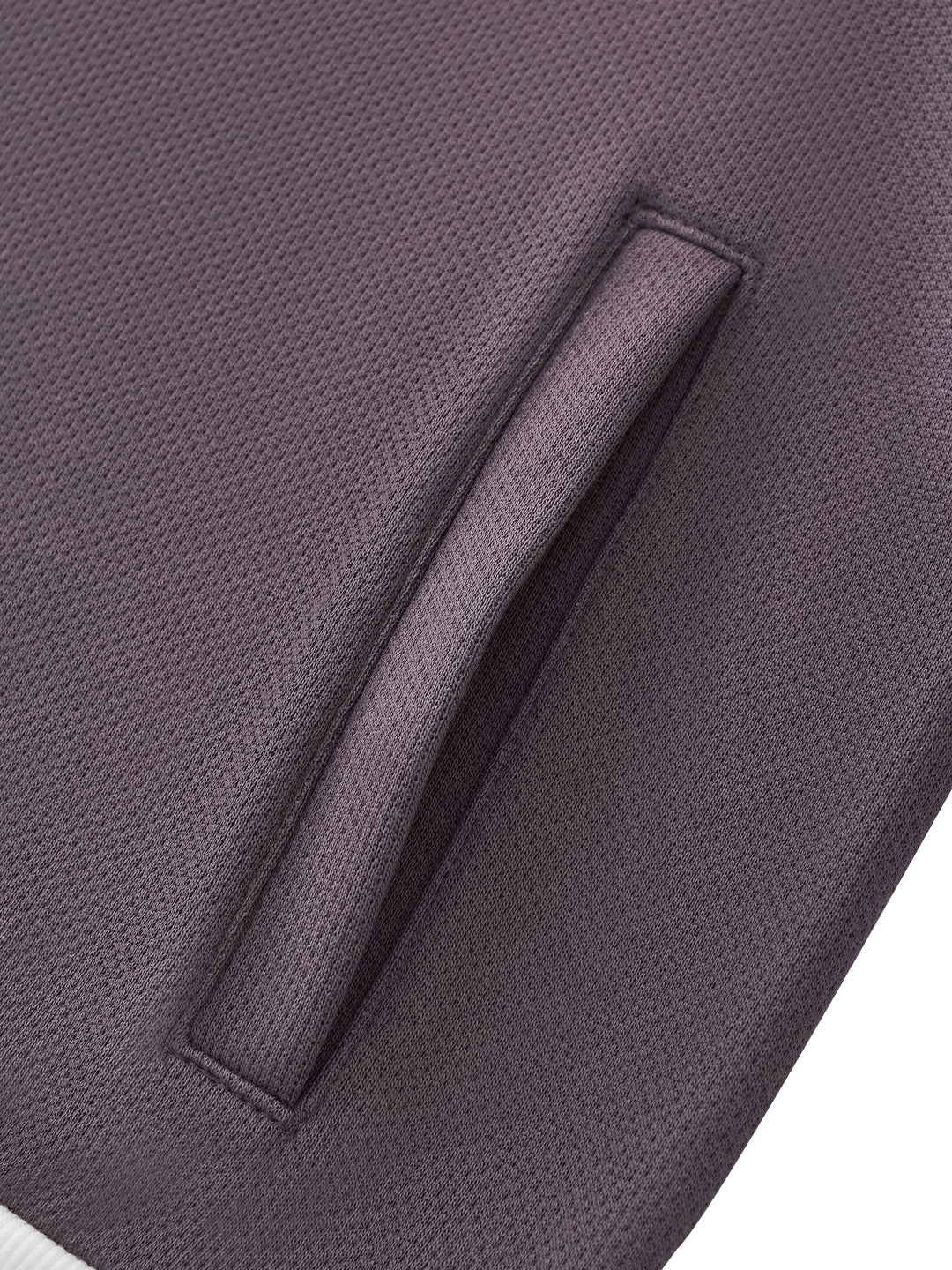 Quarter Waters Womens Contrast Side Stripe Fleece Cropped Track Jacket