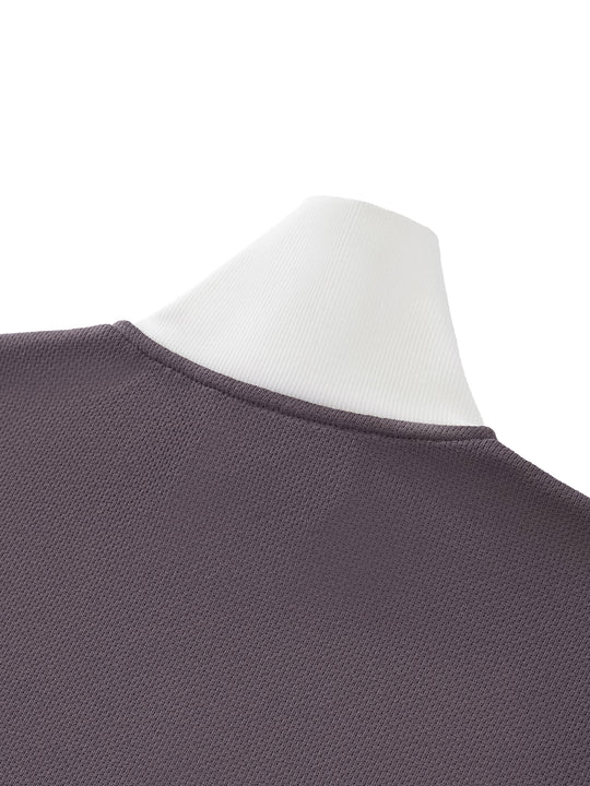 Quarter Waters Womens Contrast Side Stripe Fleece Cropped Track Jacket