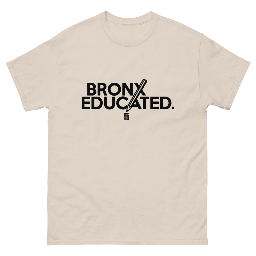 Bronx Educated Cotton Men's Classic T-Shirt by Bronx Native