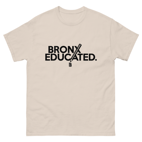 Bronx Educated Cotton Men's Classic T-Shirt by Bronx Native