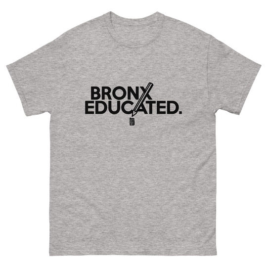 Bronx Educated Cotton Men's Classic T-Shirt by Bronx Native