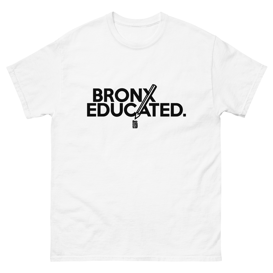 Bronx Educated Cotton Men's Classic T-Shirt by Bronx Native